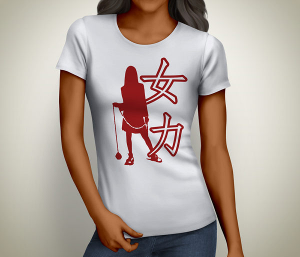 Girl Power-Female-Red-White-blood-vengeance-tee